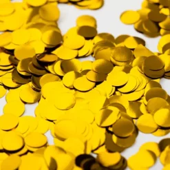 Konfetti rund metallic - guld