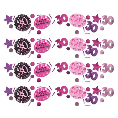 Konfetti 30 Sparkling pink