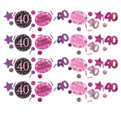 Konfetti 40 Sparkling pink