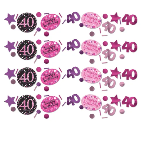 Konfetti 40 Sparkling pink