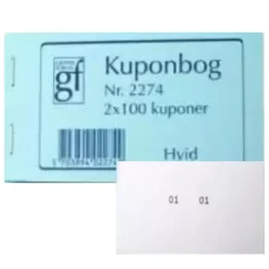 Kupon bog med 100 blade