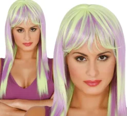 Lang paryk i pastel og neon