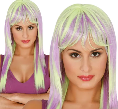 Lang paryk i pastel og neon