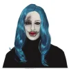 Latex Maske - Blue Hair