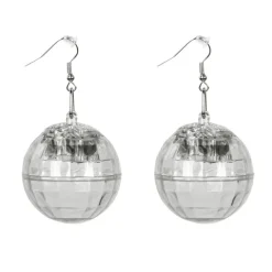 LED Øreringe Disco Kugle