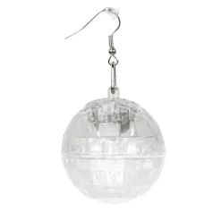 LED Øreringe Disco Kugle