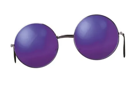 Lennon brille stor i lilla