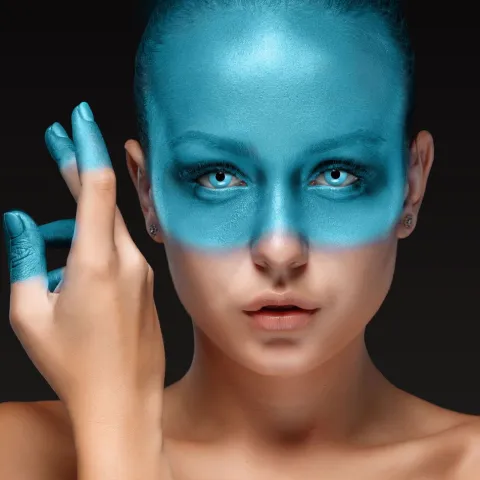 Linser i blå 1d - Blue Galaxy