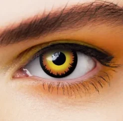 Linser i gul-sort 1d - Wolf eyes