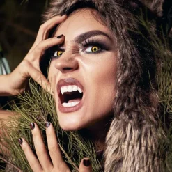 Linser i gul-sort 1d - Wolf eyes