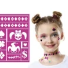 Makeup skabelon Harley Quinn