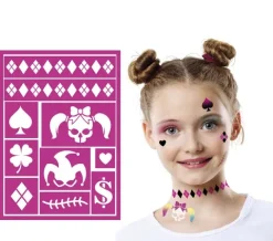 Makeup skabelon Harley Quinn