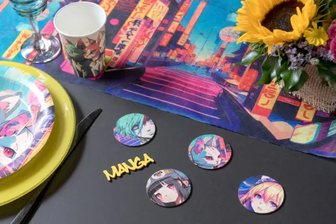 Manga konfetti i træ