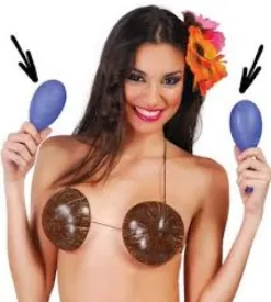 Maracas i plast, 2 stk assorteret farver