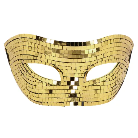 Maske Disco guld