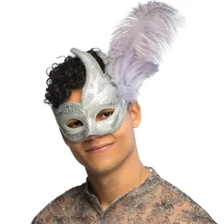 Maske Venice prezioso sølv