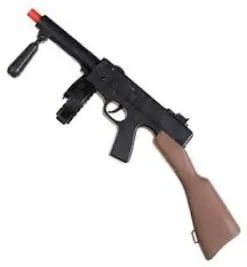 Maskingevær tommygun i plast 52 cm