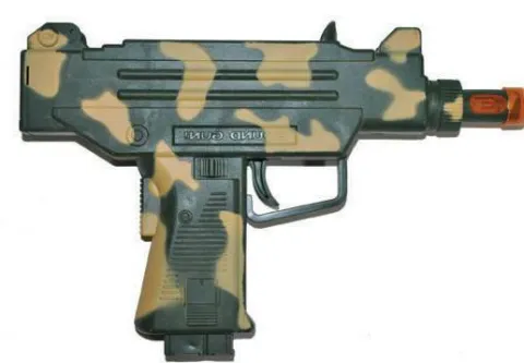 Maskinpistol army i plast