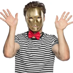 Mime maske guld