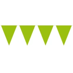 Mini Flagbanner i limegrøn
