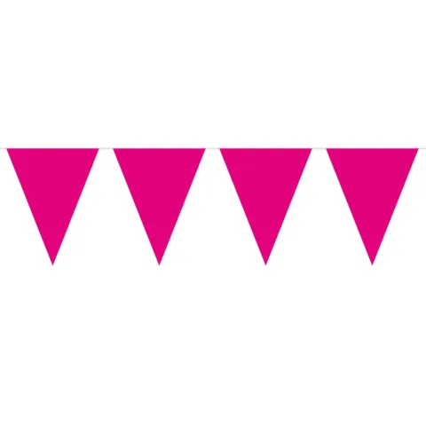 Mini Flagbanner i pink