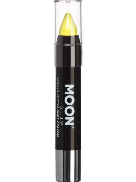 Moon farvestift UV GUL Glitter