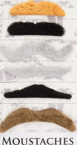 Moustache 6 stk. mix