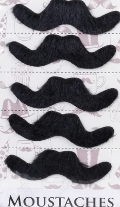 Moustache 5 stk. sort