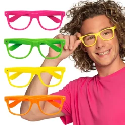 Neonbrille uden glas i grøn