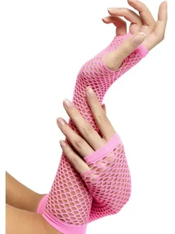 Nethandske lang i neonpink mesh