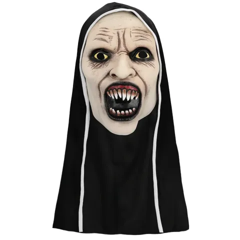 Nonne halloween maske i latex