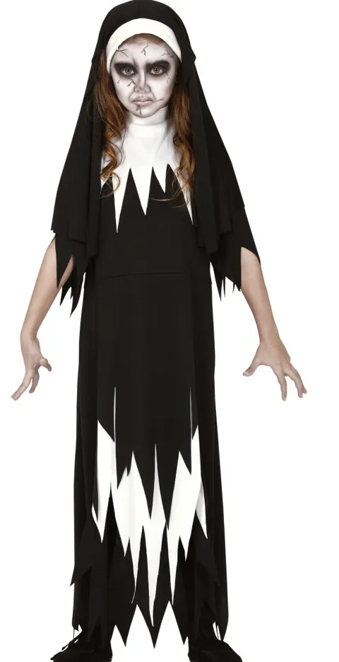 Nonne kostume Halloween - pige