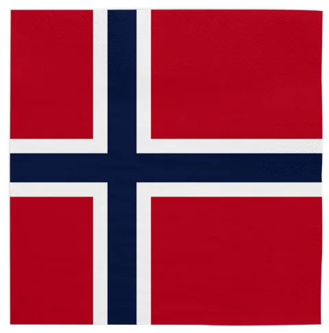Norge flag serviet