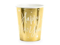 Nytårs kopper i guld - Happy New year