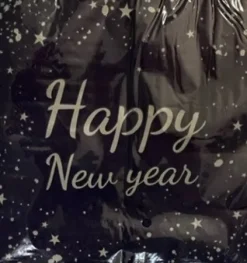 Nytårs servietter i Mørkeblå med Happy new year tekst