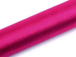 Organza bordløber smal i pink