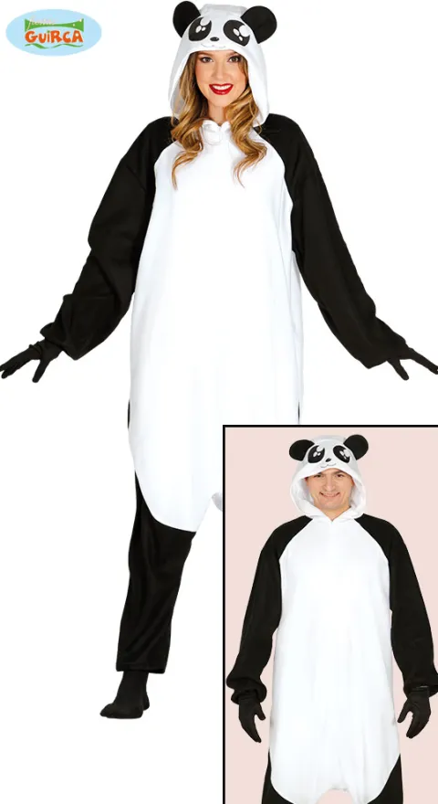 Panda kostume jumpsuit