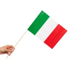 Papirflag på pind 10 stk - Italien