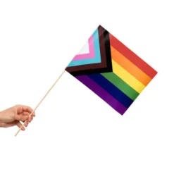 Papirflag på pind 10 stk - Progress