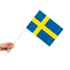 Papirflag på pind 10 stk - Sverige