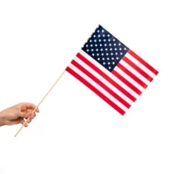 Papirflag på pind 10 stk - USA