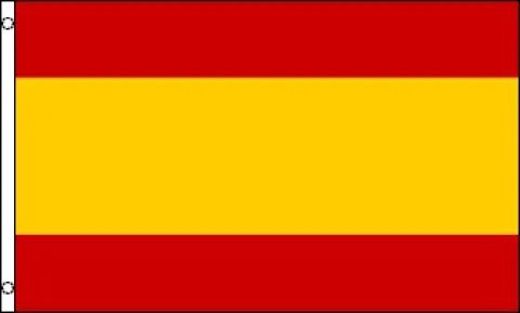 Papirflag Spanien på pind, A4