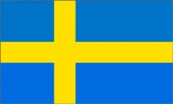 Papirflag Sverige på pind A4