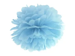 Papir pom pom blå Ø35