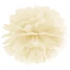 Papir pom pom Cremefarvet Ø35