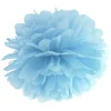 Papir pom pom Lyseblå Ø35