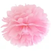 Papir pom pom lyserød Ø35