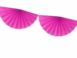 Papirvæv halv-vifte sæt i Pink