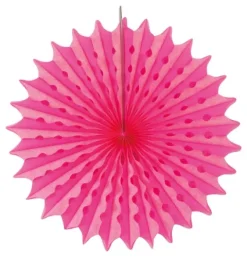 Papirvæv vifte Ø 45 i neonPink