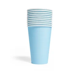 Papkopper i lyseblå 350ml